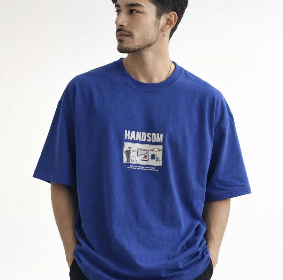 تیشرت طرح HANDSOM کد : ۱۰۱۶